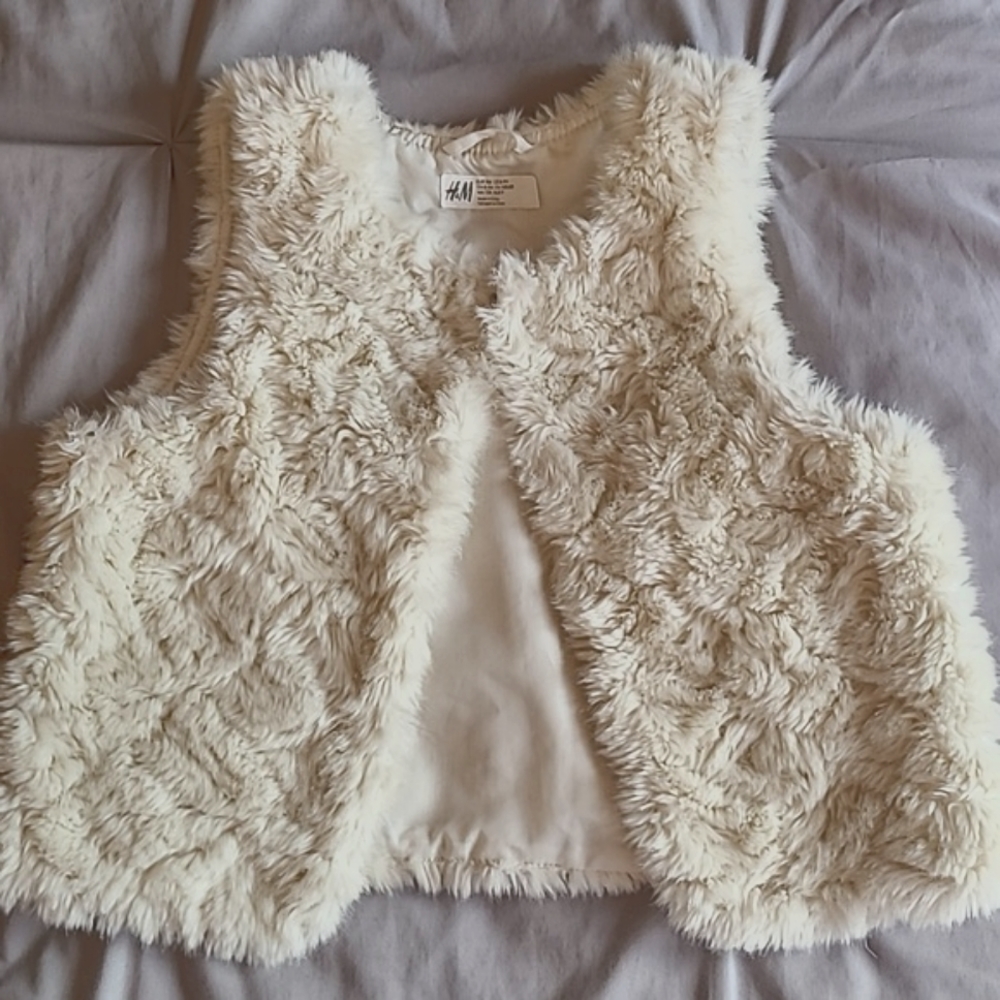 Girls Faux-Fur Vest Size 8